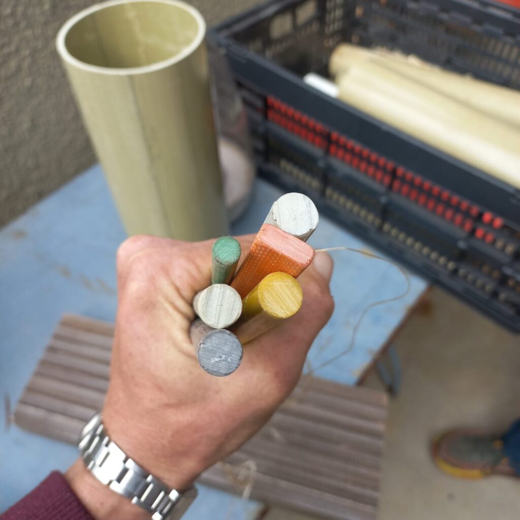 Materials, equipment and project photograph from the Hempsphere shared archive