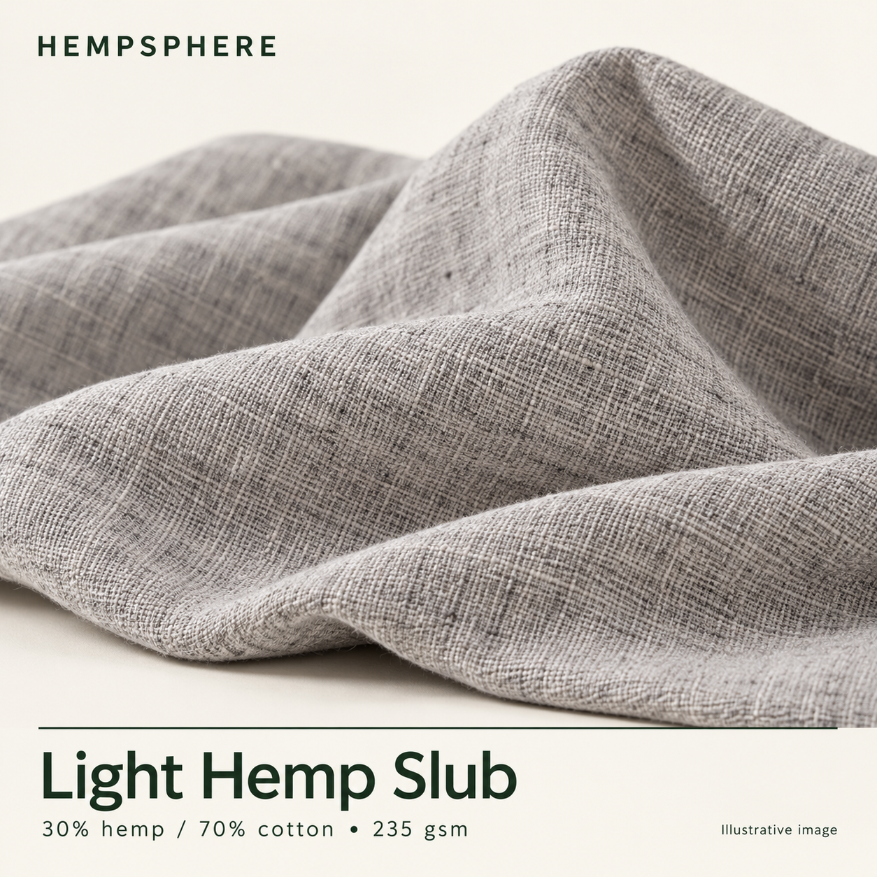 Illustrative Hempsphere Light Hemp Slub product artwork.