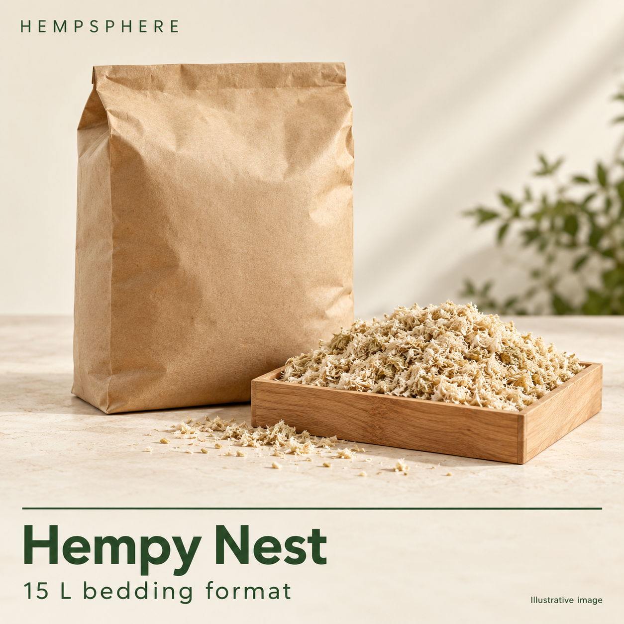 Illustrative Hempsphere Hempy Nest product card.